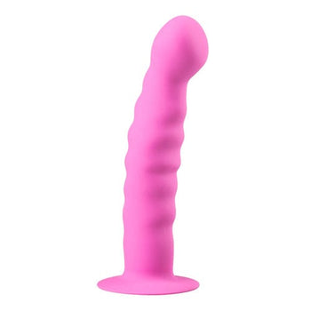 Easytoys Anal Dildo Saugnapf-Dildo aus Silikon - Rosa