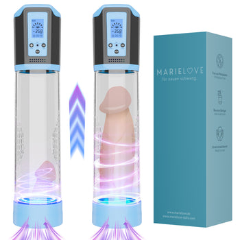 marielove Penis Pumpe elektrisch mit LCD Manometer